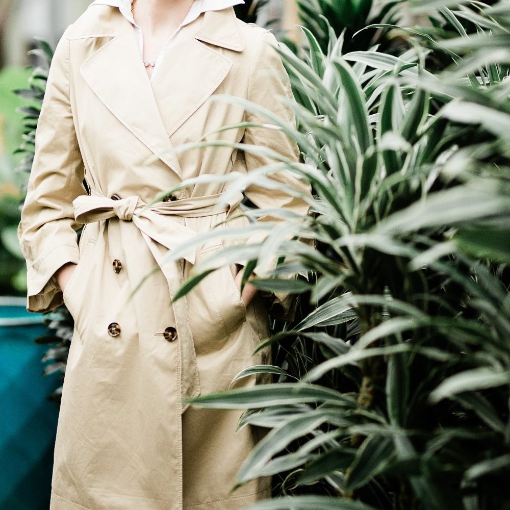 Banana Republic Women's Khaki Trench Coat - S
